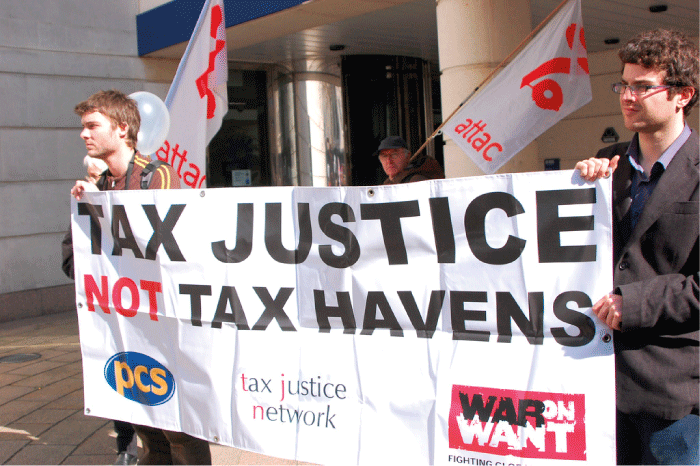 Figure 8.1 Tax havens make it possible to conceal huge financial flows from public disclosure. 