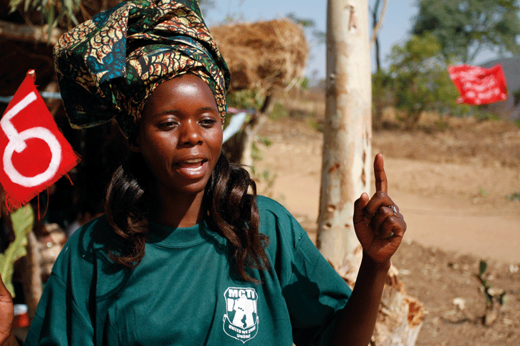 Figur 4.7 Tobakksarbeidere i Malawi samarbeider med LO.