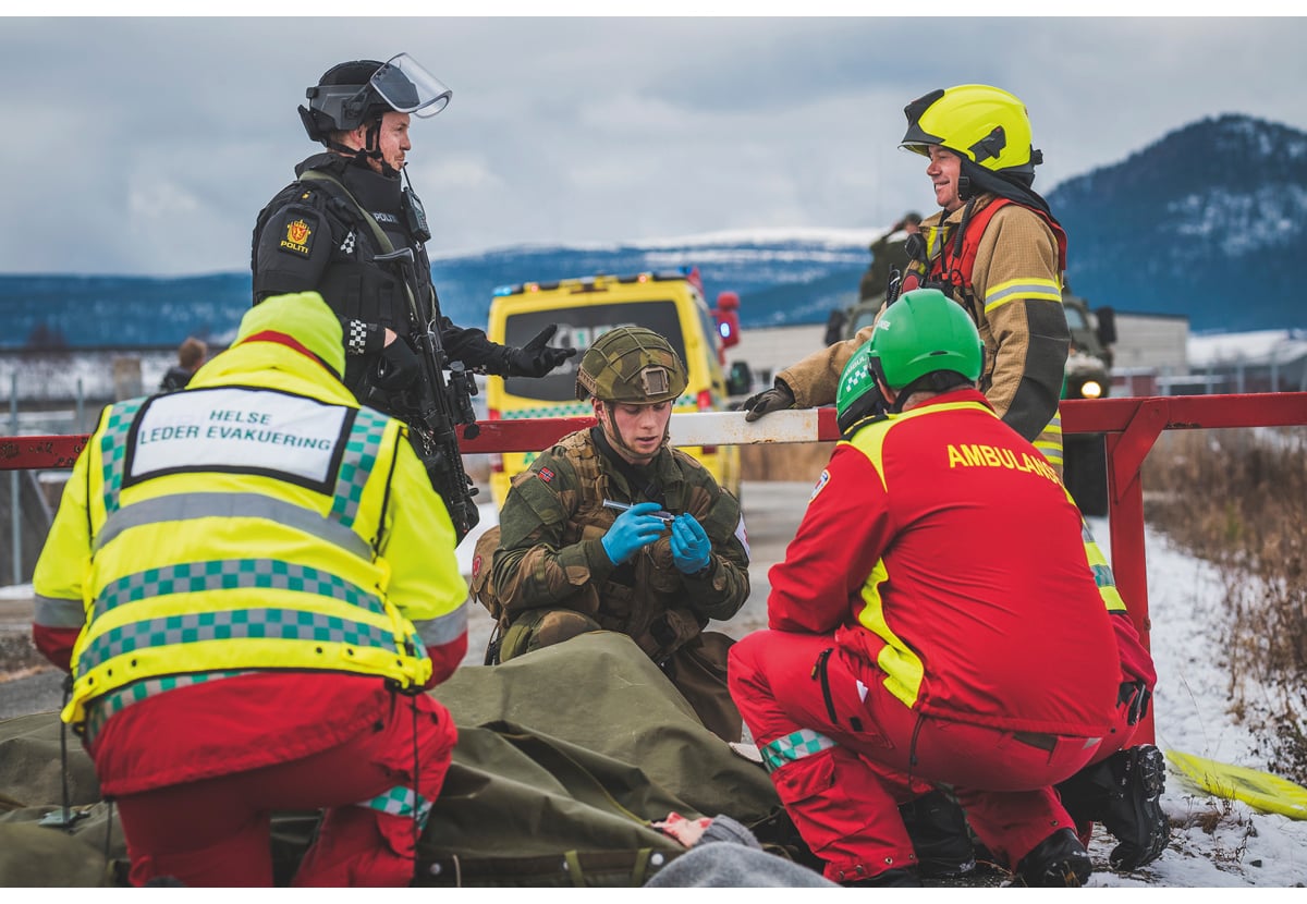 Figur 10.2 Sivil-militær øvelse.