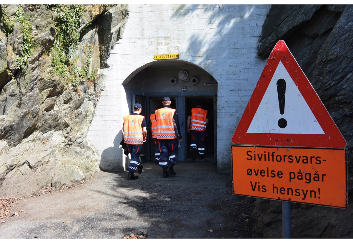 Figur 11.1 Sivilforsvaret fører tilsyn med tilfluktsrom.