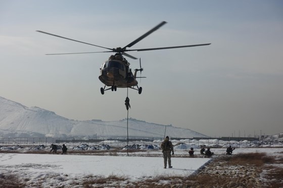Forsvarets spesialstyrker fortsetter opplæringen av CRU i Kabul. Foto: Marinejegerkommandoen