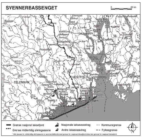 Figur 1.1 Kart over Svennerbassenget