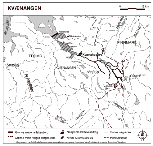 Figur 1.16 Kart over Kvænangen