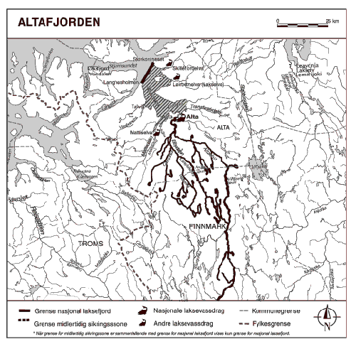Figur 1.17 Kart over Altafjorden