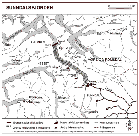 Figur 1.9 Kart over Sunnsdalsfjorden