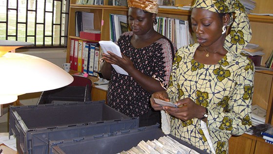 Registrering og pakking av frø i Nigeria 