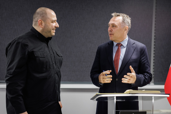 Rustem Umerov og Tore O. Sandvik