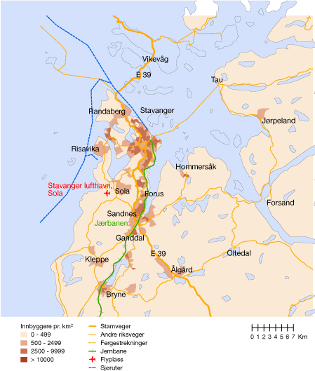 Figur 10.4 Stavangerregionen