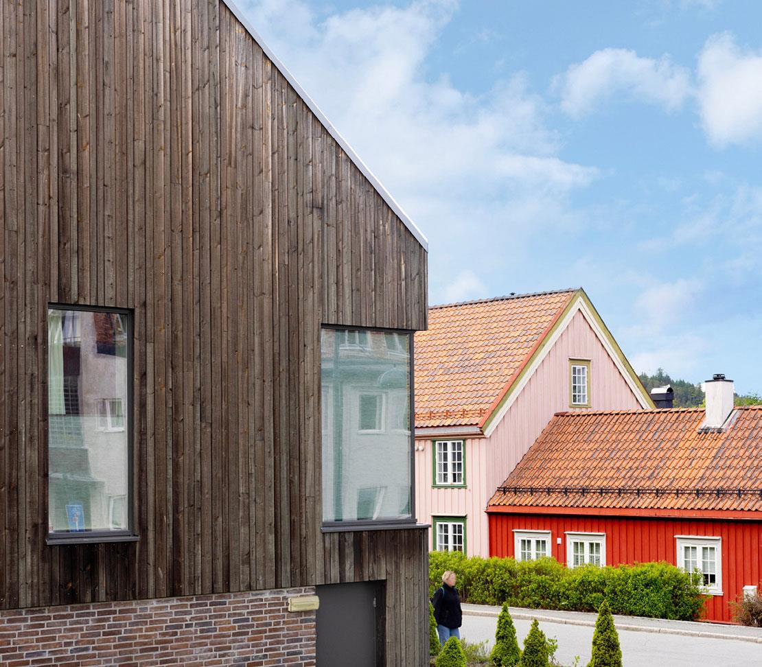 Bilde 44: Mellomlia 55-57, Trondheim. Utbygger: Koteng Jenssen AS. Arkitekt/landskapsarkitekt: Arkitektkon-toret Odd Thommessen AS/Agraff Arkitektur AS. Foto: Stine Østby