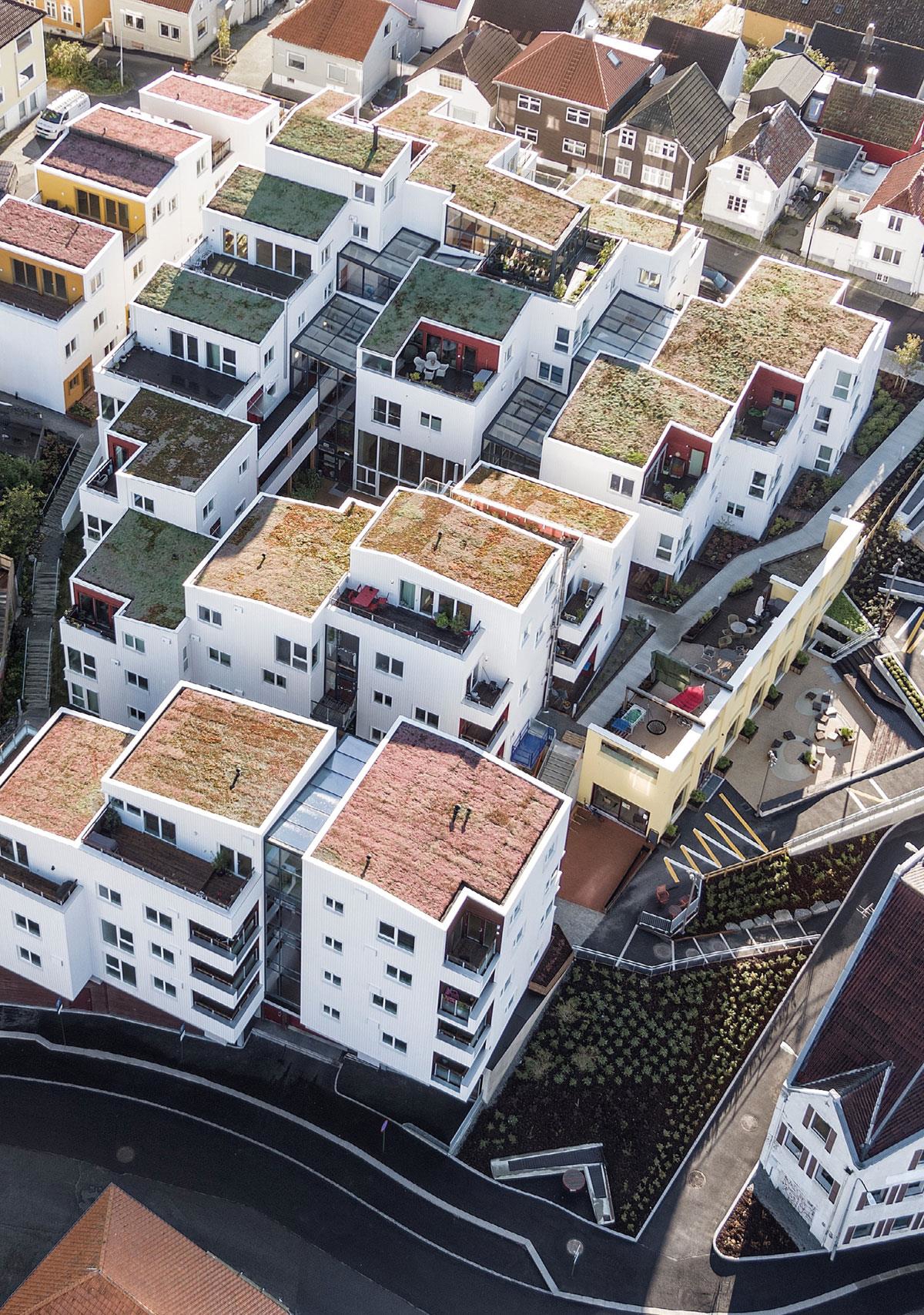 Photo of Vindmøllebakken, Stavanger. Developer: Kruse Smith Eiendom AS/Helen & Hard AS. Architect: He-len & Hard AS Photo: Sindre Ellingsen