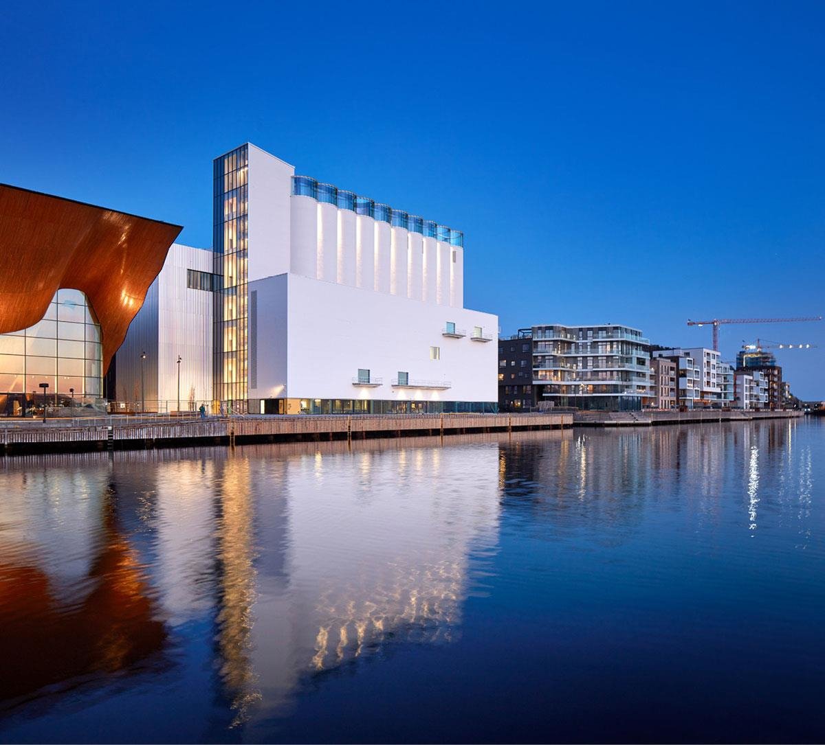 Photo of Kunstsilo, Kristiansand. Client: Kunstsilo Foundation. Architects: Mestres Wåge Arkitekter AS/Mendoza Partida Architectural Studio/BAX studio. Photo: Alan Williams