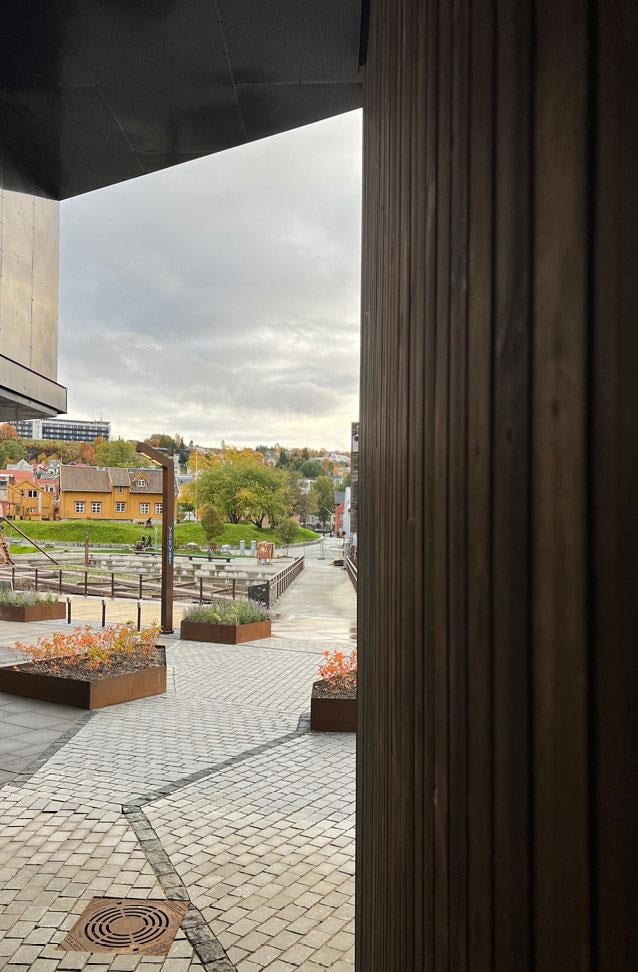 Photo of Vervet, Verftsparken and Slipptorget, Tromsø. Developer: Vervet AS. Architect/Landscape archi-tect: LPO arkitekter AS/Lo:Le landskap AS. Photo: Marianne Koppinenen