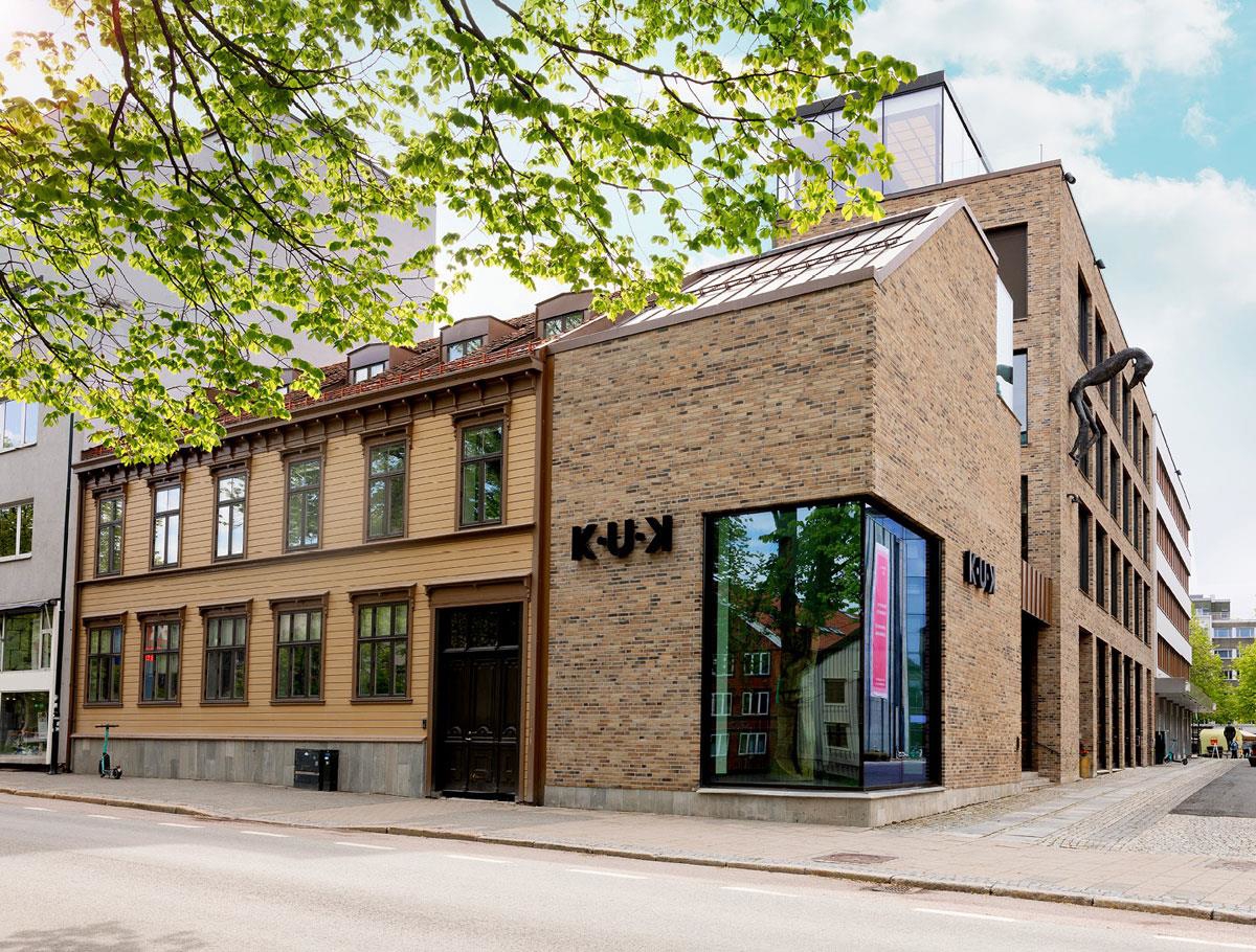 Photo of K.U.K - Kjøpmannsgata Ung Kunst, Trondheim. Developer: Kjøpmannsgata Ung Kunst AS/Kjell Erik Killi-Olsen. Architect: HUS arkitekter AS/KEY arkitekter AS. Photo: Stine Østby