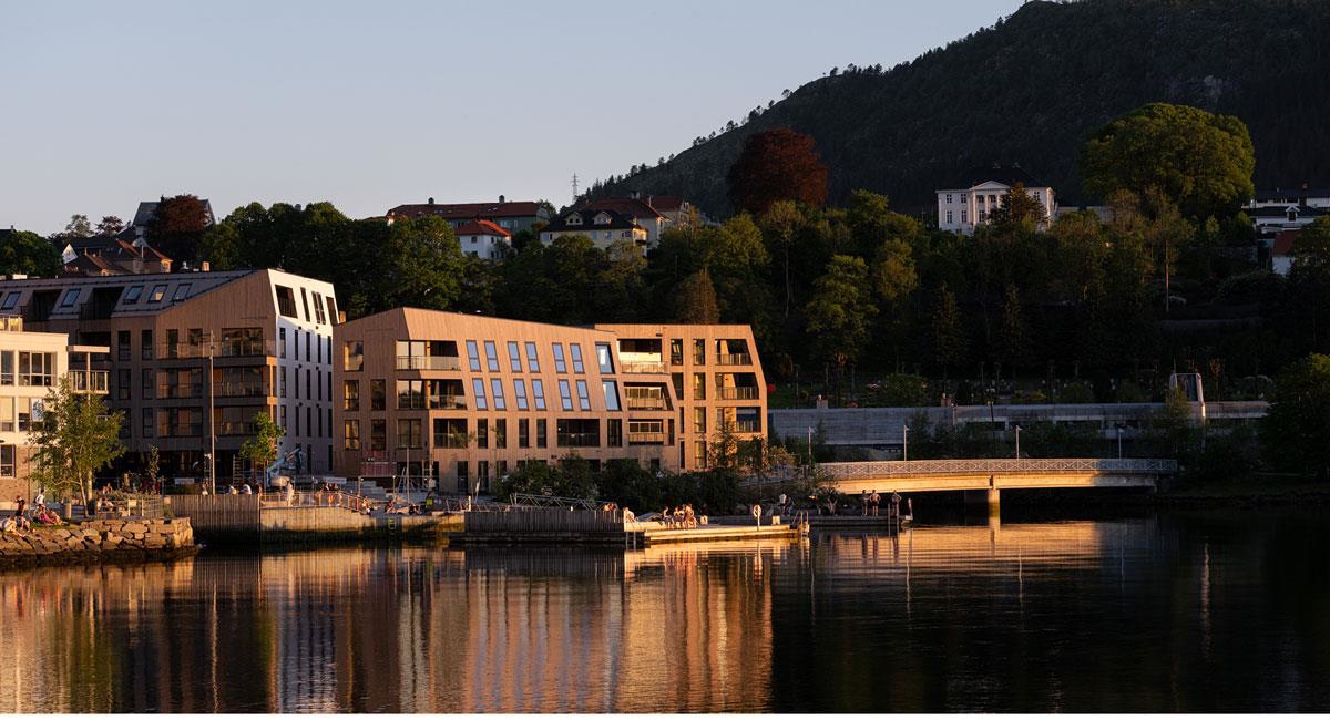 Photo of Mølledalsveien 64, Bergen. Developer: Nordr AS. Architect: Mad arkitekter AS. Photo: Kyrre Sun-dal/Mad arkitekter AS