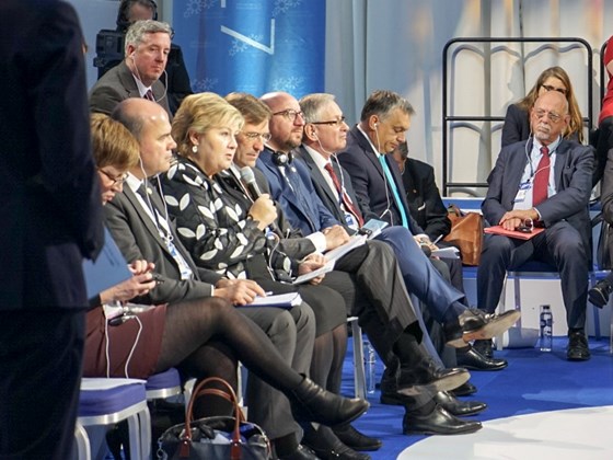 Erna Solberg at EUs Social summit