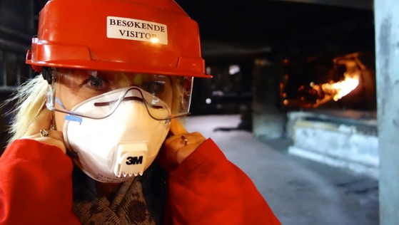 Næringsminister Monica Mæland besøker Tizir Tyssedal