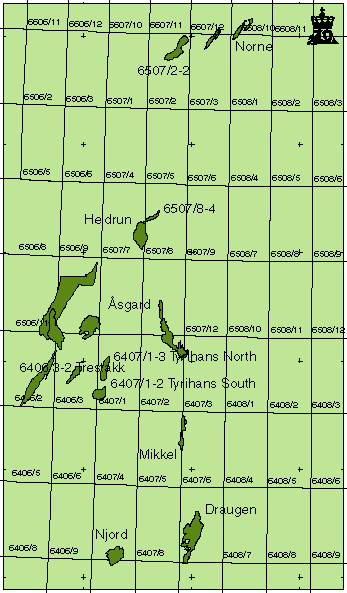 Figur 8.12 Felt og funn utenfor Midt-Norge