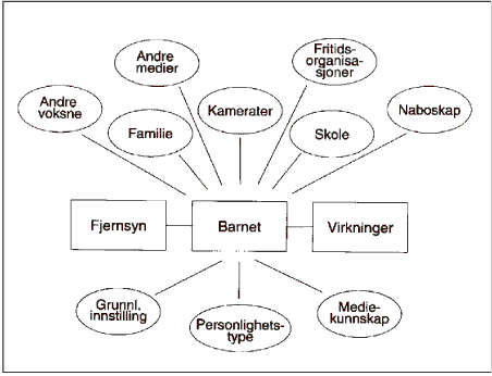 Figur 5.2 Barn og fjernsyn (fra Werner 1997)