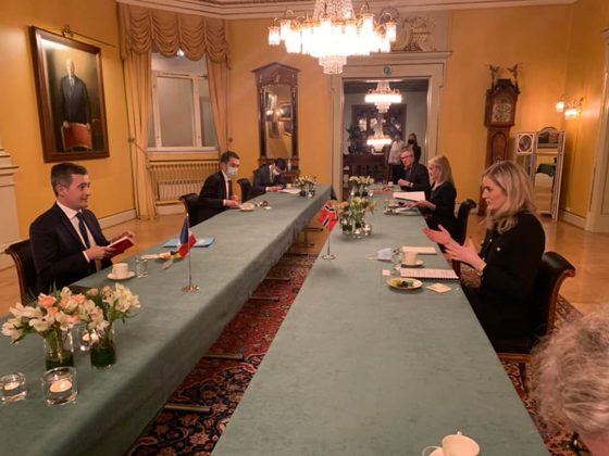 Justisminister Enger Mehl møter Justis- og beredskapsminister Emilie Enger Mehl møtte Frankrikes innenriksminister Gérald Darmanin