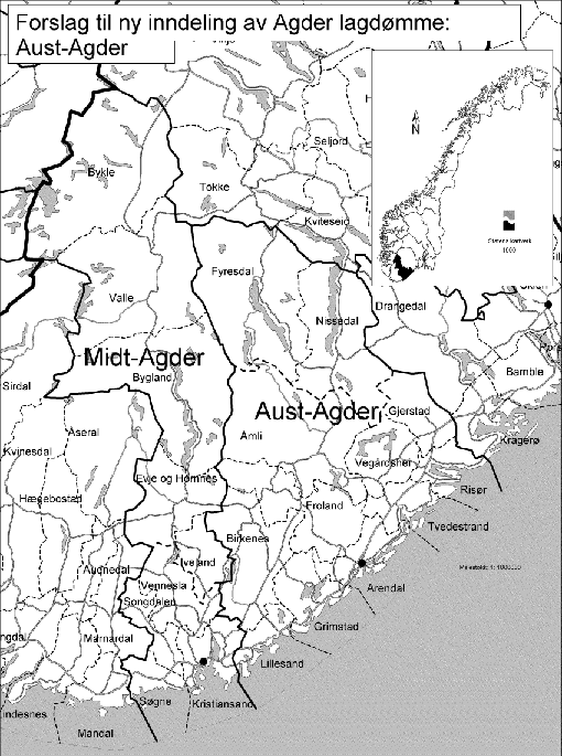 Figur  Forslag til ny inndeling