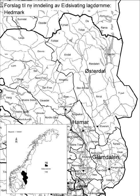 Figur  Forslag til ny inndeling