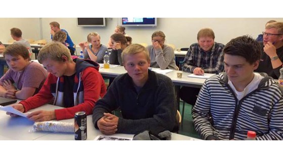 Framtidige gårdbrukere fra Ørland og Bjugn på skolebenken.