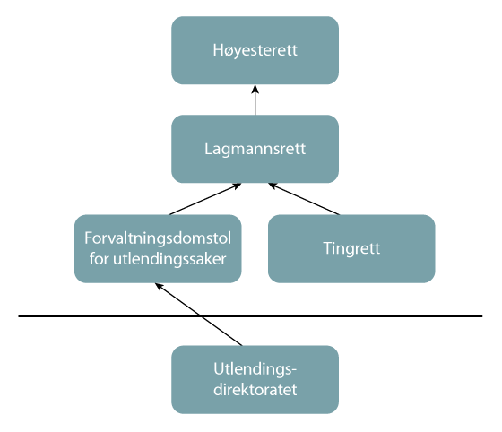 Figur 32.3 Lagmannsrett som ankeinstans