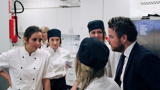 Statsråden og elever