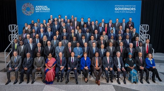 Gruppebilde fra IMF i Washington