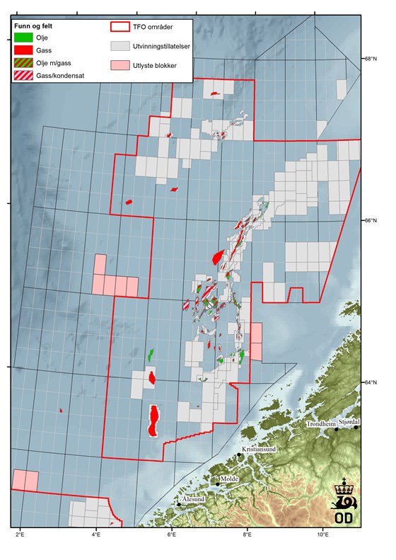 Utlysningskart norskehavet
