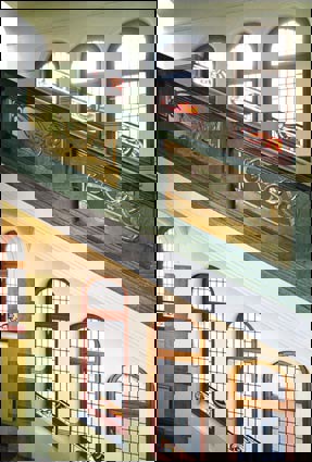 Lead Windows with Mosaic of Glass