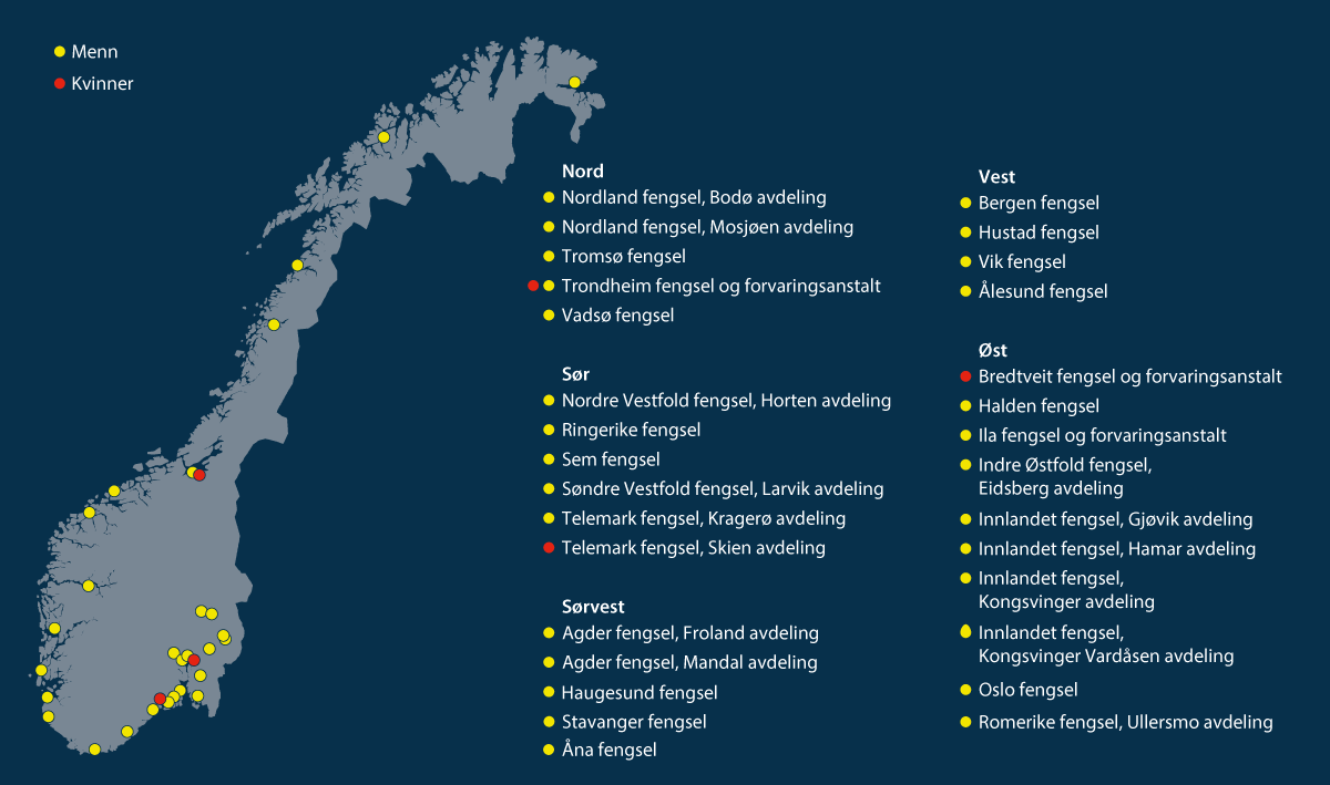 Figur 2.3 Fengsler med høyt sikkerhetsnivå.