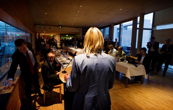 Landbruks- og matminister Sylvi Listhaug møter næringsdelegasjonen