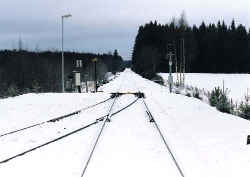 Figur 3.3 Sporveksel 2 ved nordenden av Rudstad stasjon