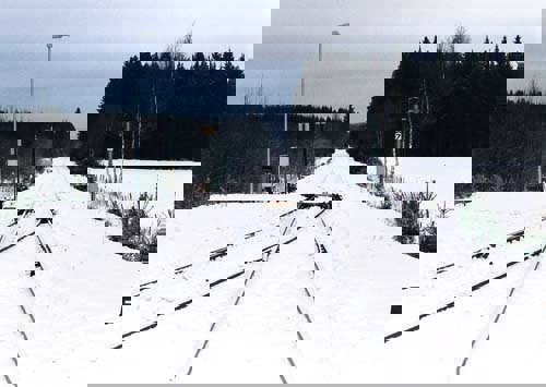 Figur 3.3 Sporveksel 2 ved nordenden av Rudstad stasjon