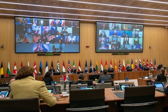 NATO møtet ble gjennomført digitalt.