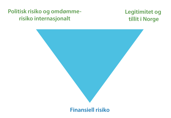 Figur 14.3 Ulike typer risiko som må balanseres