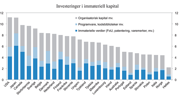 Figur 3.11 Investeringer i immateriell kapital
