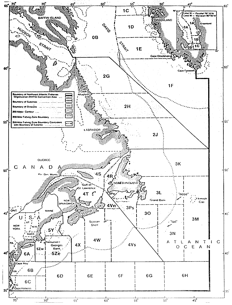 Figur 3.2 NAFOs reguleringsområde