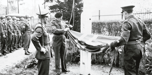 Figur 3.4 Den Norske Tysklandsbrigaden avslutter fredsbevarende tjeneste våren 1953 etter seks år i Tyskland