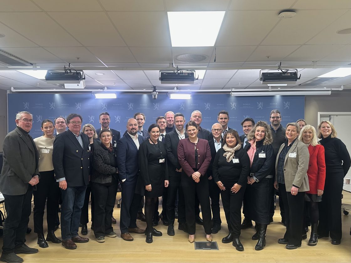 Deltakerne på innspillsmøtet i Nærings- og fiskeridepartementet tirsdag 10. februar.