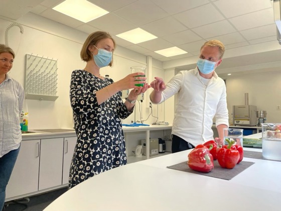 Næringsministeren på besøk hos Hyopmar