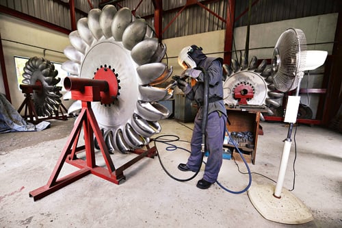 Figure 4.5 Hydropower is an important energy source in Nepal. Norwegian
 expertise is much in demand.