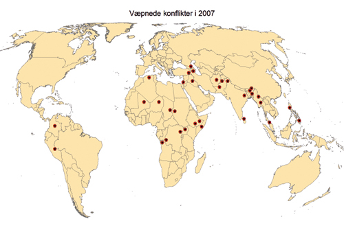 Figure 5.1 Armed conflicts, 2007.