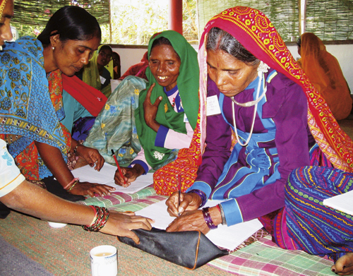 Figur 3.1 Kommunenes Sentralforbund støtter opplæring
 av folkevalgte kvinner i India.