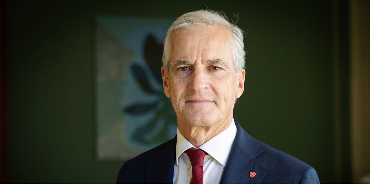 Portrait photo of Prime Minister Jonas Gahr Støre