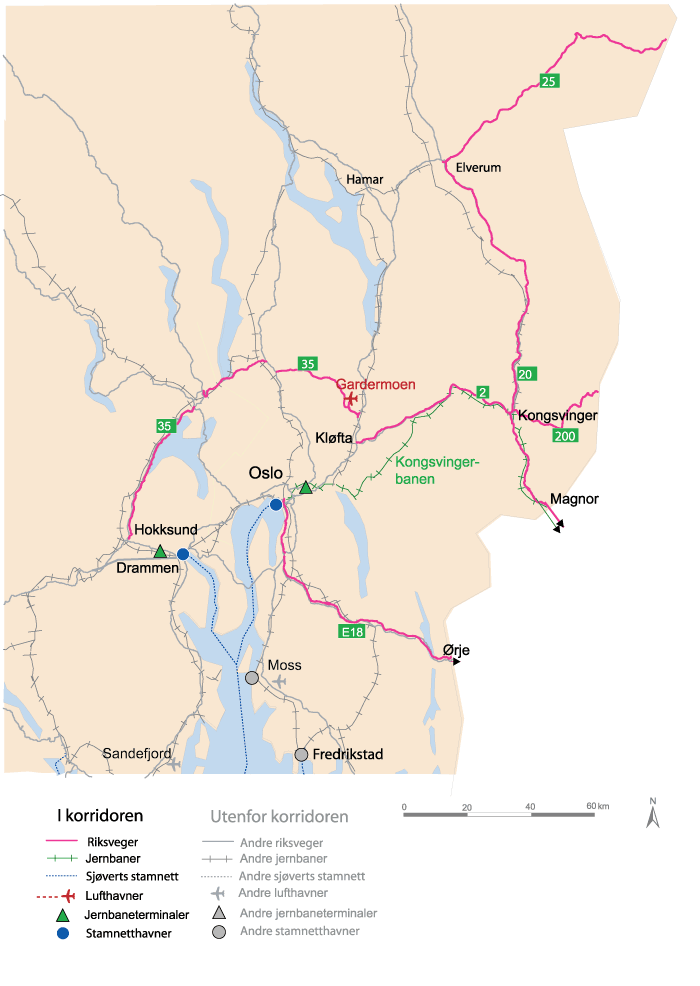 Figur 10.22 Korridor 2 OsloØrje/Magnor