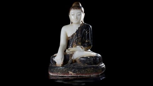 Buddha-skulptur fra 1800-tallet