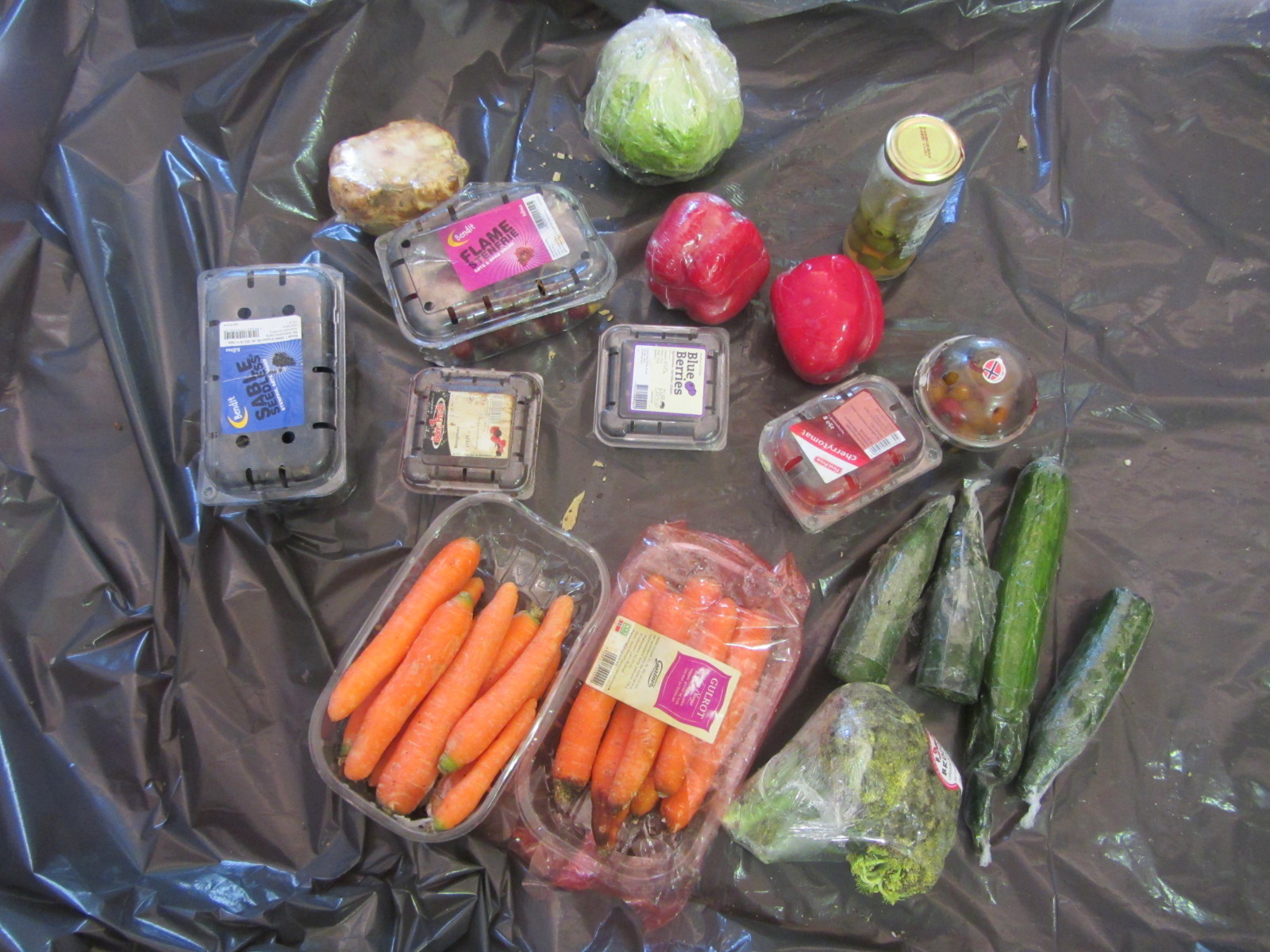 Opptil en tredel av all mat som produseres i verden, blir ødelagt eller kastet. Det er stor oppmerksomhet om matsvinn både internasjonalt og i Norge. Bildet viser spisbar mat som er kastet. Foto: Matvett.