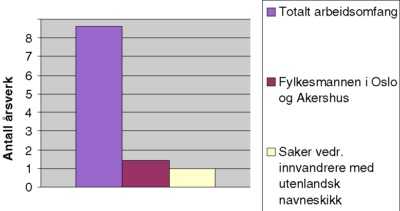 Figur 6-8 Fylkesmennenes arbeid med navnesaker